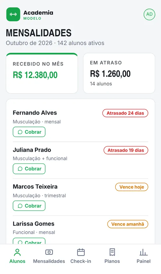 No celular