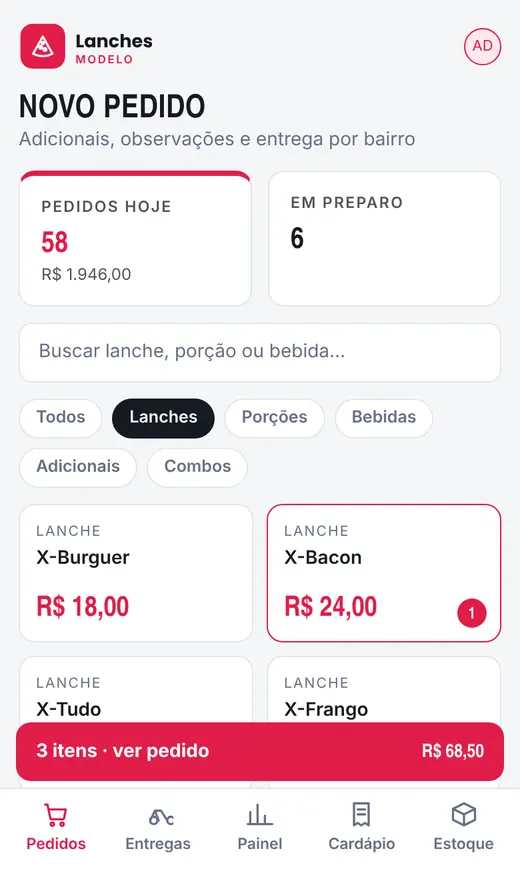 No celular
