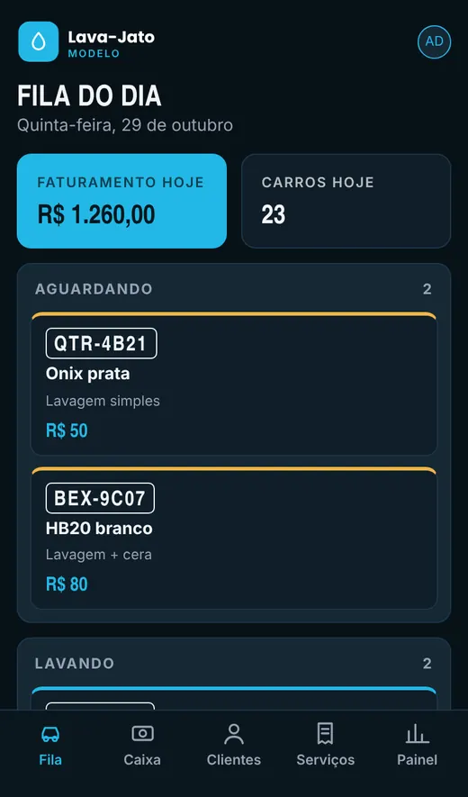 No celular