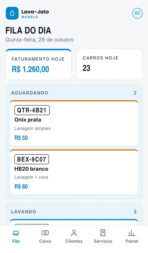 No celular