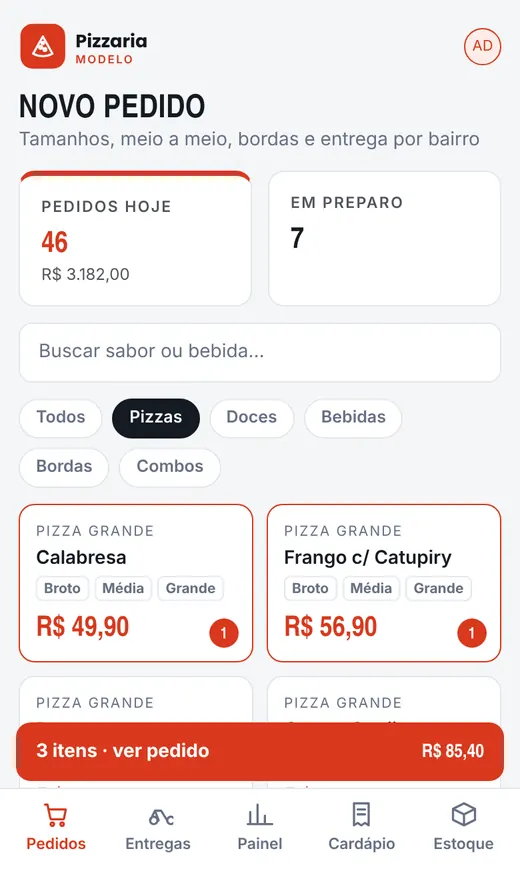 No celular