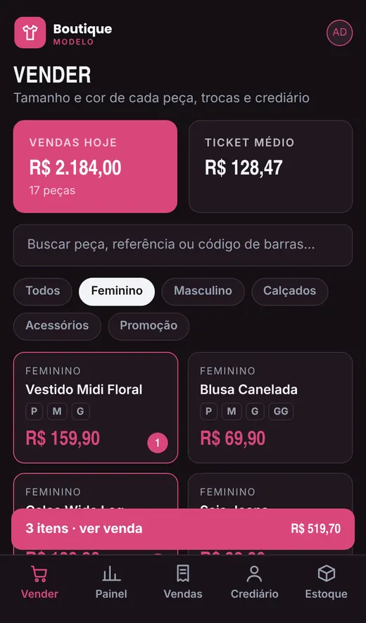 No celular