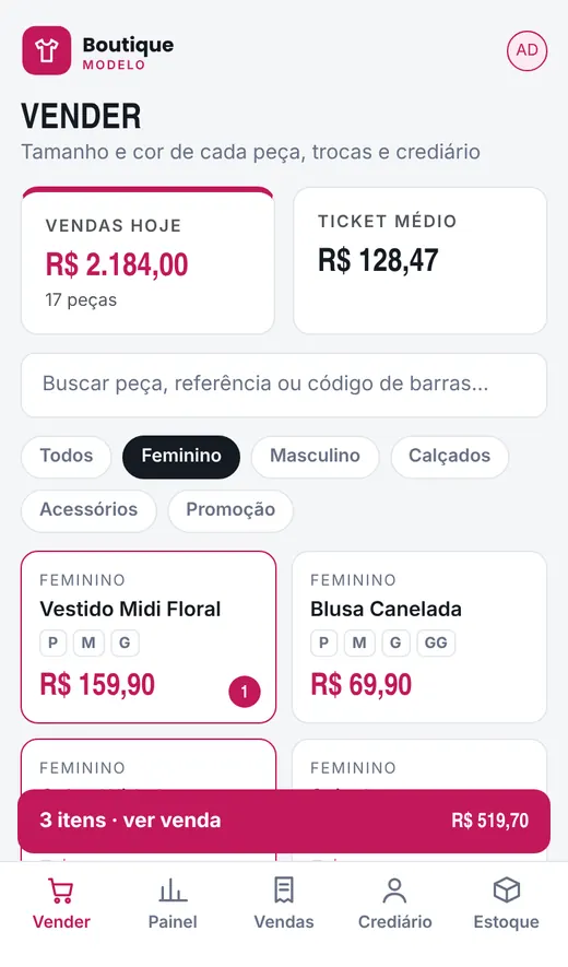 No celular