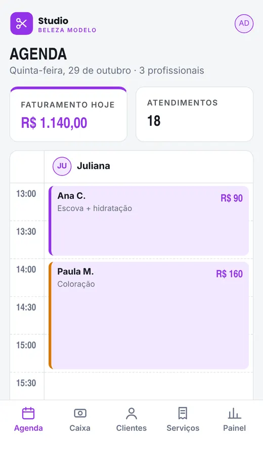 No celular